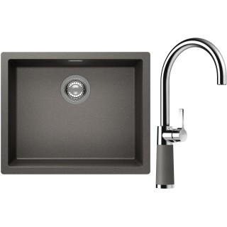 Set Schock S14-6 (dřez Kaia N-100L Silverstone + baterie SC-520 Silverstone)