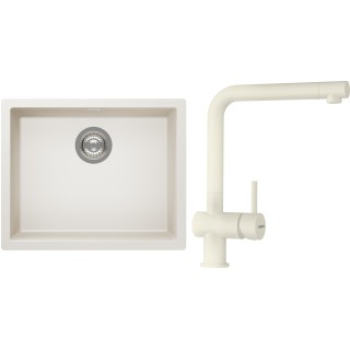 Set Schock S14-1 (dřez Kaia N-100L Magnolia + baterie Epos Magnolia)