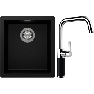 Set Schock S12-8 (dřez Kaia N-100S Puro + baterie SC-530 Puro)