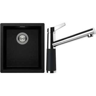 Set Schock S12-4 (dřez Kaia N-100S Magma + baterie SC-510 Magma)