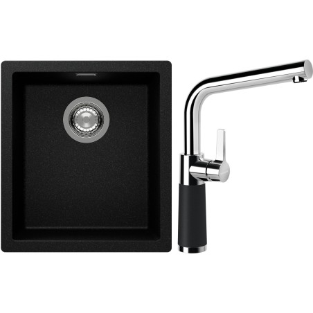 Set Schock S12-10 (dřez Kaia N-100S Magma + baterie SC-540 Magma)