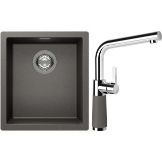 Set Schock S12-10 (dřez Kaia N-100S Silverstone + baterie SC-540 Silverstone)