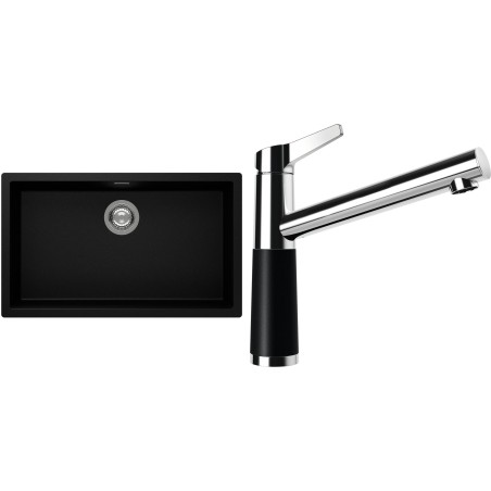 Set Schock S15-4 (dřez Kaia N-100XL Puro + baterie SC-510 Puro)