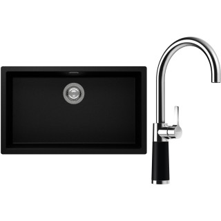 Set Schock S15-6 (dřez Kaia N-100XL Puro + baterie SC-520 Puro)