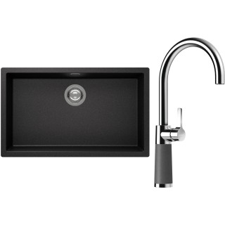 Set Schock S15-6 (dřez Kaia N-100XL Stone + baterie SC-520 Stone)