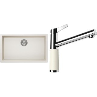 Set Schock S15-4 (dřez Kaia N-100XL Magnolia + baterie SC-510 Magnolia)