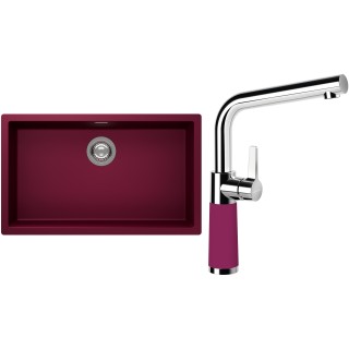 Set Schock S15-10 (dřez Kaia N-100XL Berry + baterie SC-540 Berry)