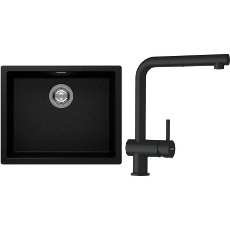 Set Schock S14-2 (dřez Kaia N-100L Magma + baterie Epos.120 Magma)