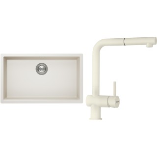 Set Schock S15-2 (dřez Kaia N-100XL Magnolia + baterie Epos.120 Magnolia)