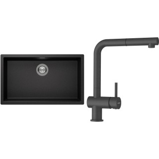 Set Schock S15-2 (dřez Kaia N-100XL Stone + baterie Epos.120 Stone)