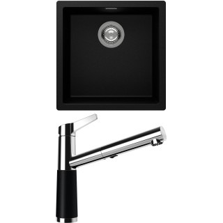 Set Schock S13-5 (dřez Kaia N-100 Puro + baterie SC-510.120 Puro)