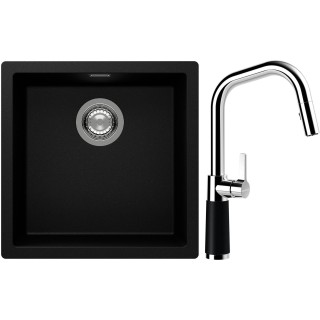 Set Schock S13-9 (dřez Kaia N-100 Puro + baterie SC-530.120 Puro)