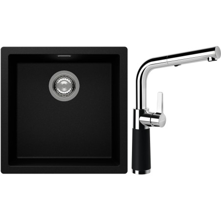 Set Schock S13-11 (dřez Kaia N-100 Puro + baterie SC-540.120 Puro)