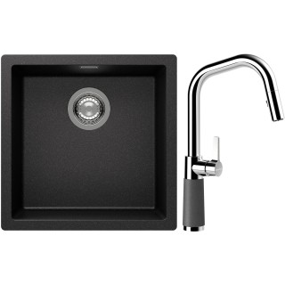 Set Schock S13-9 (dřez Kaia N-100 Stone + baterie SC-530.120 Stone)