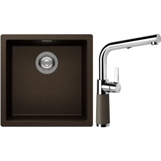 Set Schock S13-11 (dřez Kaia N-100 Bronze + baterie SC-540.120 Bronze)