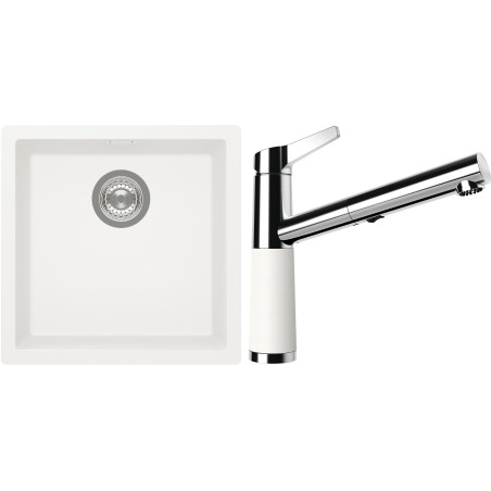 Set Schock S13-5 (dřez Kaia N-100 Polaris + baterie SC-510.120 Polaris)