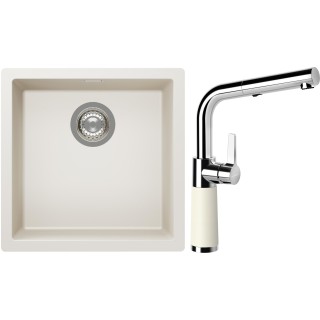 Set Schock S13-11 (dřez Kaia N-100 Magnolia + baterie SC-540.120 Magnolia)