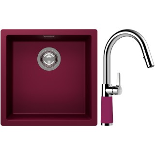 Set Schock S13-7 (dřez Kaia N-100 Berry + baterie SC-520.120 Berry)