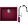 Set Schock S14-9 (dřez Kaia N-100L Berry + baterie SC-530.120 Berry)