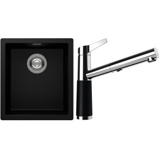 Set Schock S12-5 (dřez Kaia N-100S Puro + baterie SC-510.120 Puro)