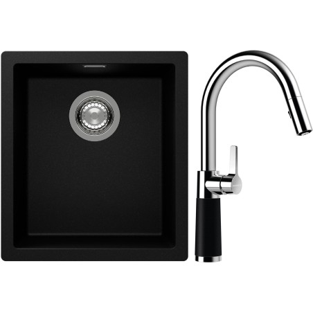 Set Schock S12-7 (dřez Kaia N-100S Puro + baterie SC-520.120 Puro)