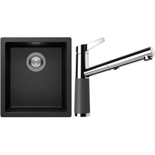 Set Schock S12-5 (dřez Kaia N-100S Stone + baterie SC-510.120 Stone)