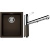 Set Schock S12-5 (dřez Kaia N-100S Bronze + baterie SC-510.120 Bronze)