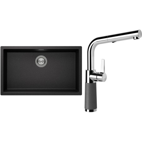 Set Schock S15-11 (dřez Kaia N-100XL Stone + baterie SC-540.120 Stone)