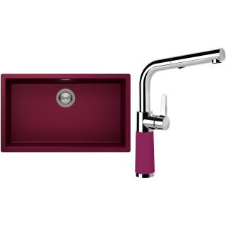 Set Schock S15-11 (dřez Kaia N-100XL Berry + baterie SC-540.120 Berry)