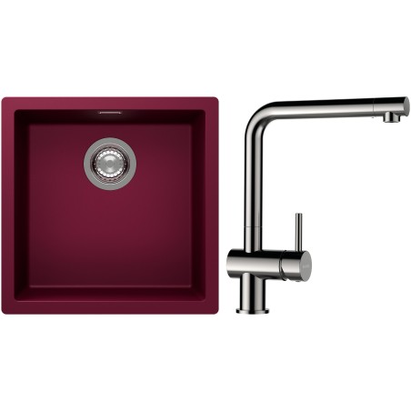 Set Schock S13-3 (dřez Kaia N-100 Berry + baterie Epos Nerezový vzhled)