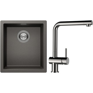 Set Schock S12-3 (dřez Kaia N-100S Silverstone + baterie Epos Nerezový vzhled)