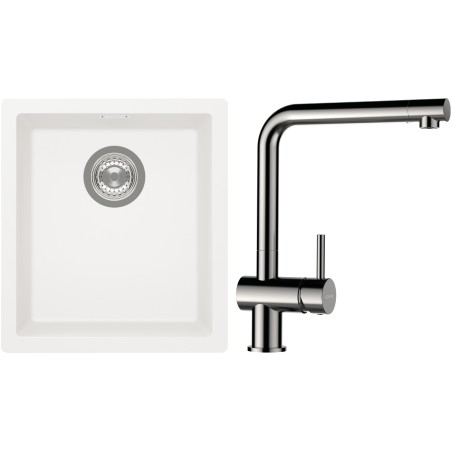 Set Schock S12-3 (dřez Kaia N-100S Polaris + baterie Epos Nerezový vzhled)