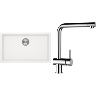 Set Schock S15-12 (dřez Kaia N-100XL Polaris + baterie Epos Chrom)