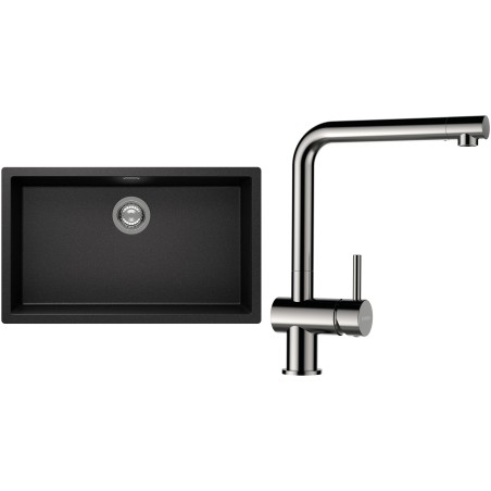 Set Schock S15-3 (dřez Kaia N-100XL Stone + baterie Epos Nerezový vzhled)