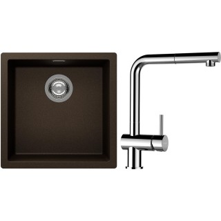 Set Schock S13-13 (dřez Kaia N-100 Bronze + baterie Epos.120 Chrom)