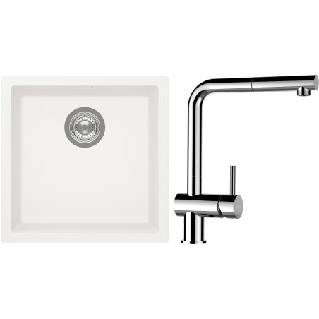 Set Schock S13-13 (dřez Kaia N-100 Polaris + baterie Epos.120 Chrom)