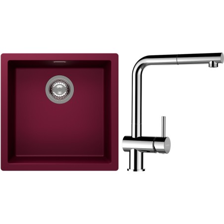 Set Schock S13-13 (dřez Kaia N-100 Berry + baterie Epos.120 Chrom)