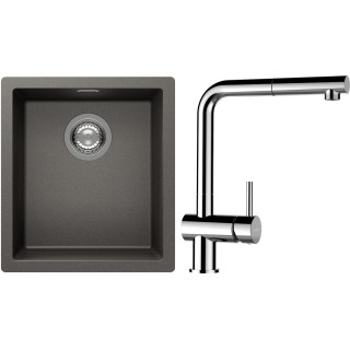 Set Schock S12-13 (dřez Kaia N-100S Silverstone + baterie Epos.120 Chrom)