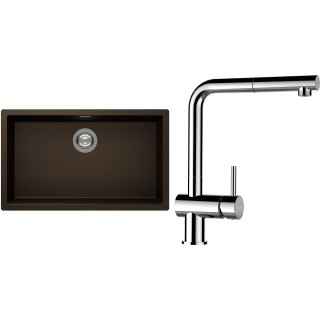 Set Schock S15-13 (dřez Kaia N-100XL Bronze + baterie Epos.120 Chrom)