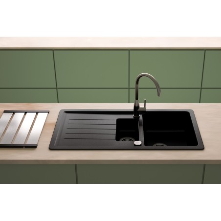 Části dřezu v provedení Gunmetal brushed, Schock 400075GUB