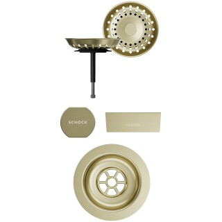 Části dřezu v provedení White Gold, Schock 400075WGO