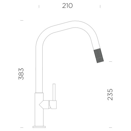 Kuchyňská baterie Schock Talinos.120 White Gold