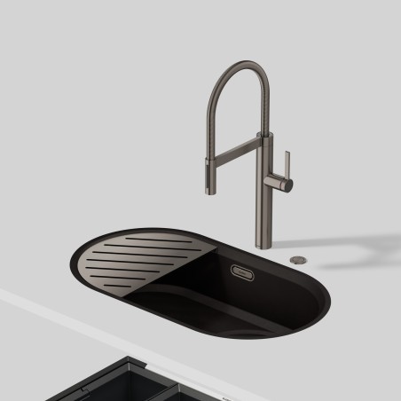 Ovládací knoflík excentru Blanco PushControl III Satin Platinum