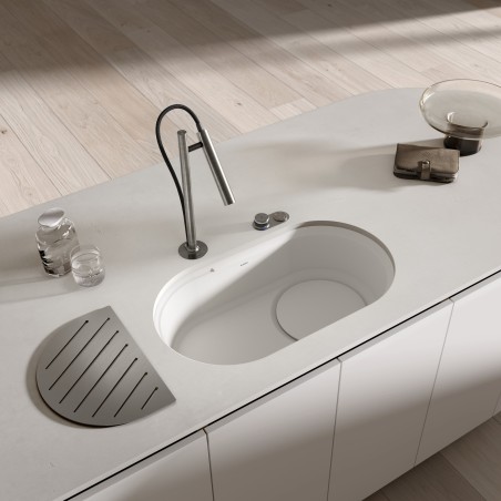 Ovládací knoflík excentru Blanco PushControl III Satin Platinum