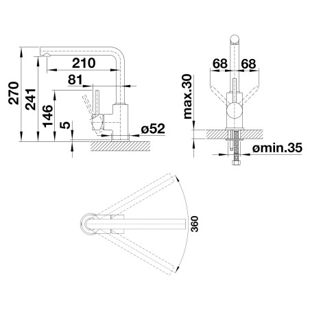 Kuchyňská baterie Blanco Mila ECO Chrom