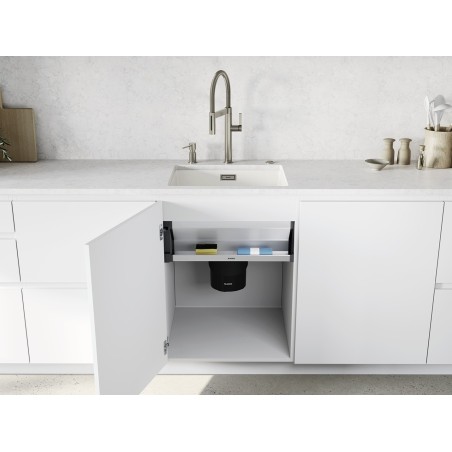 Pneumatické tlačítko k drtičům Blanco FWD 527922, Satin Platinum