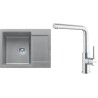 Set Franke G299ŠK (dřez MRG 611-62 Šedý kámen + baterie FC 6985.501 SMART GLENDA Celonerez)