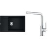Set Franke G301MČ (dřez MRG 611-78 BB Matná černá + baterie FC 6985.501 SMART GLENDA Celonerez)
