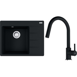 Set Franke G286O (dřez CNG 611-62 TL/2 Onyx + baterie FC 6051.071 LINA Onyx)