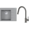 Set Franke G286ŠK (dřez CNG 611-62 TL/2 Šedý kámen + baterie FC 6051.084 LINA Šedý kámen)